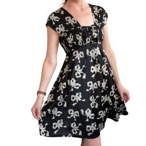 Betsey Johnson Vintage Y2K Lace Up Mini Dress 6‎